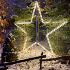 Impressionen Weihnachten im Tierpark - ein leuchtender Stern